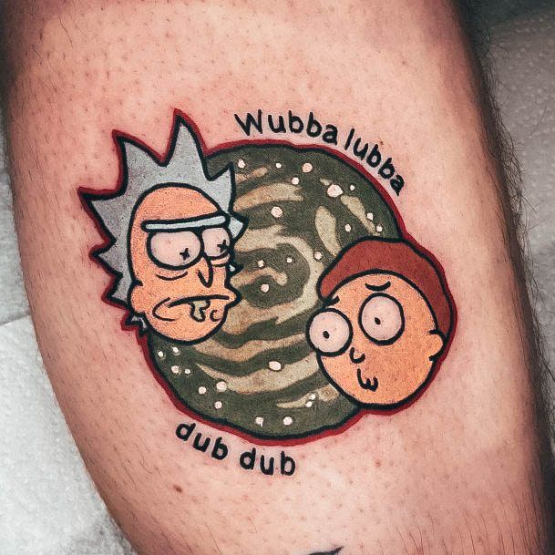 Nice Rick And Morty Tattoos For Women