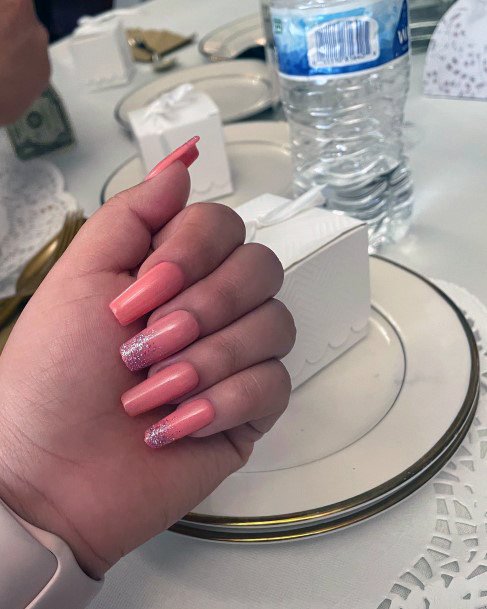 Nice Salmon Nails For Women