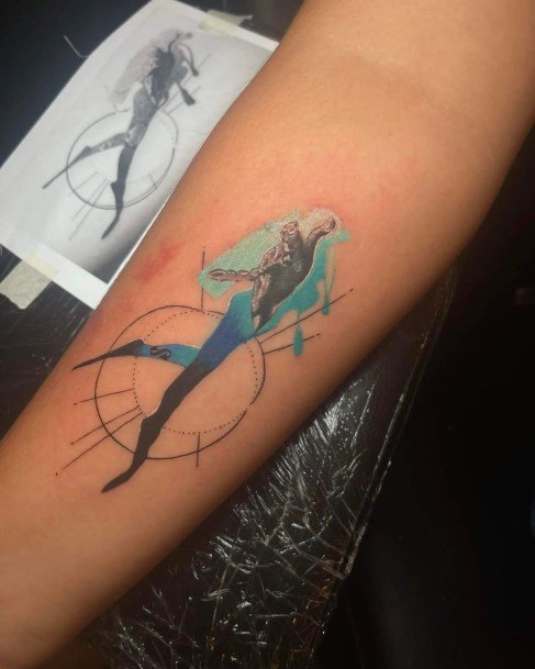 Nice Scuba Diving Tattoos For Women