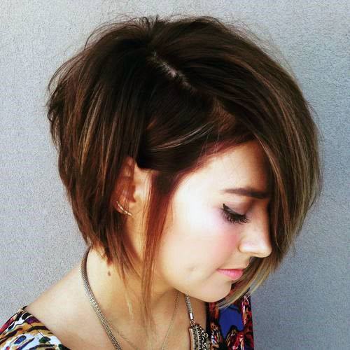 Nice Short Sexy Hairstyle Brown Hair For Women And Girls