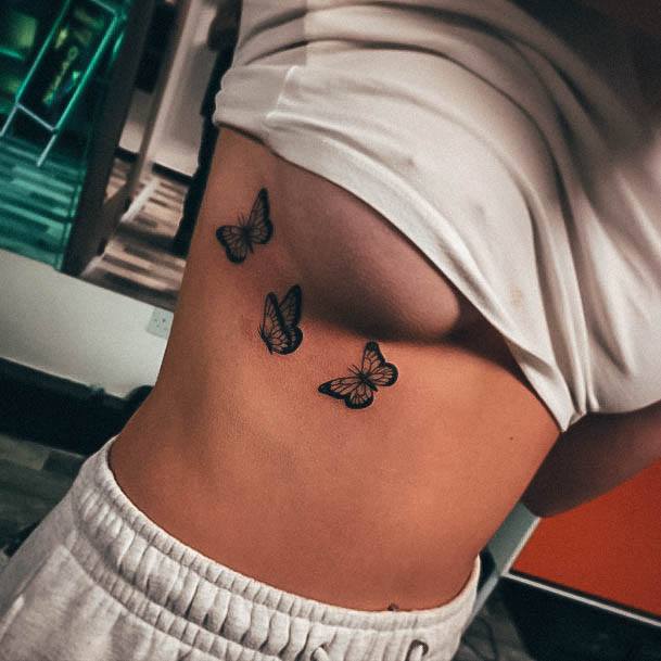 Nice Side Boob Tattoos For Women