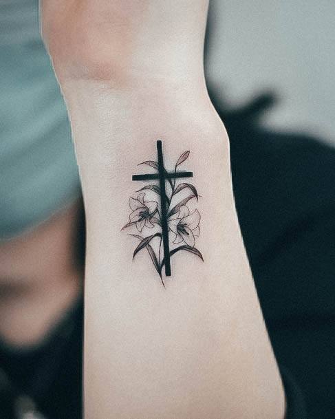 Nice Small Cross Tattoos For Women