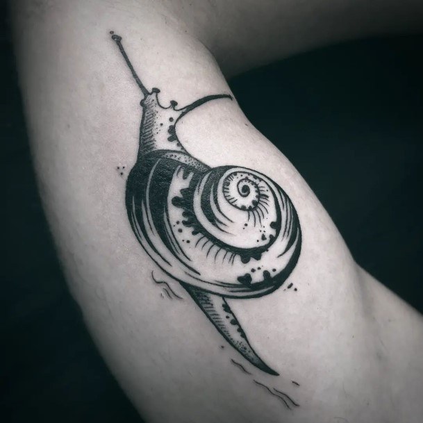 Nice Snail Tattoos For Women