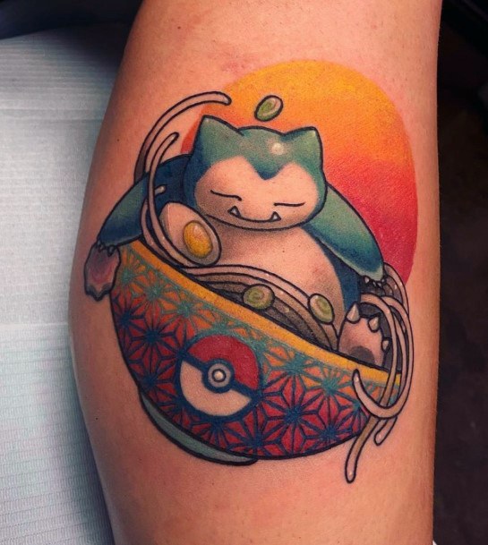 Nice Snorlax Tattoos For Women