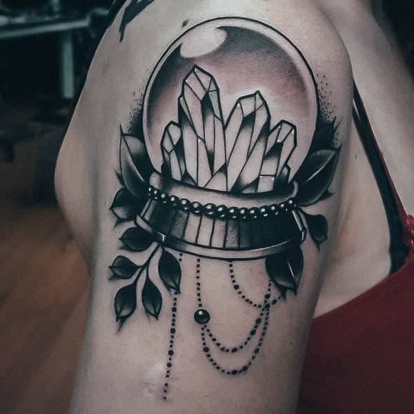 Nice Snowglobe Tattoos For Women