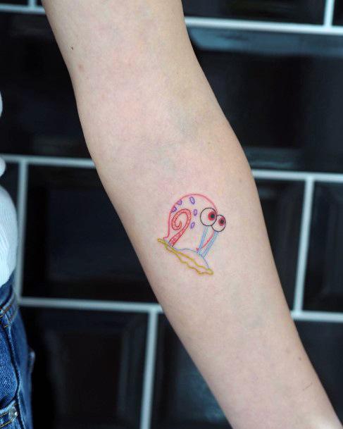 Nice Spongebob Tattoos For Women