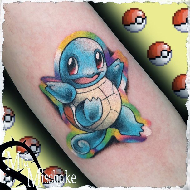 Nice Squirtle Tattoos For Women