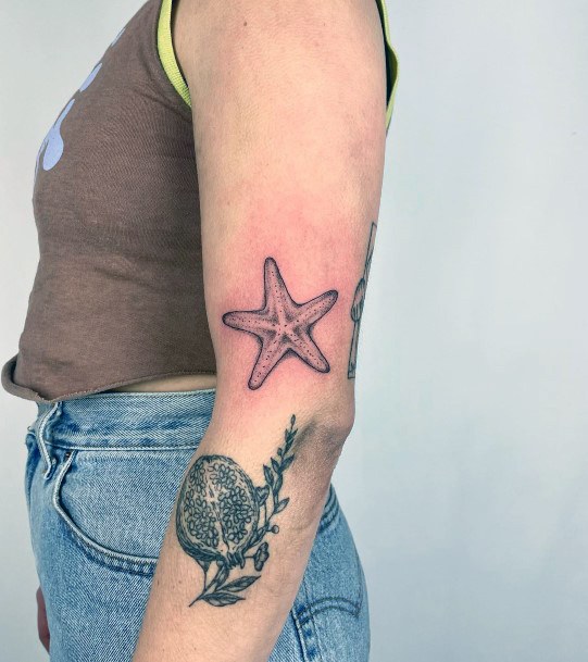 Nice Starfish Tattoos For Women