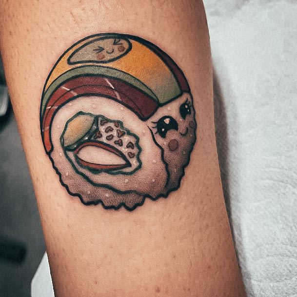 Nice Sushi Tattoos For Women