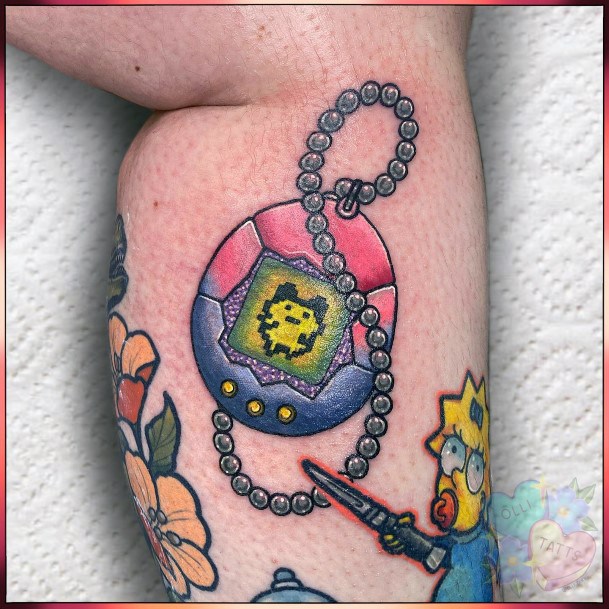 Nice Tamagotchi Tattoos For Women