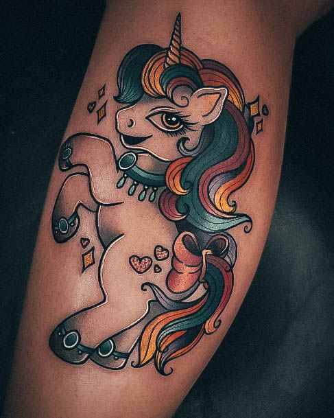 Nice Unicorn Tattoos For Women