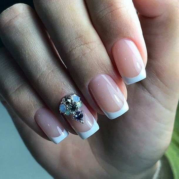 Nice White Dress Nails For Women