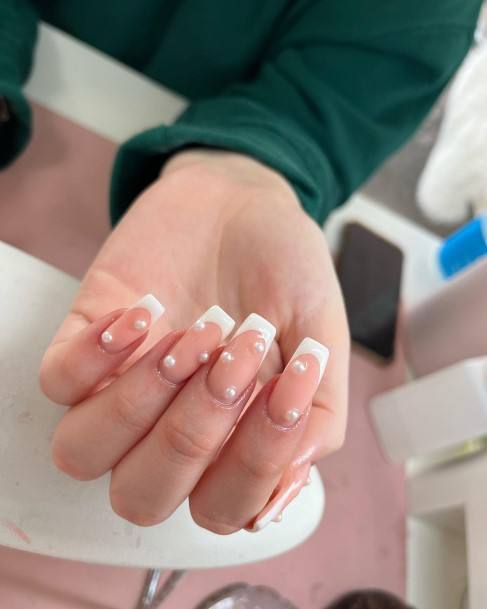 Nice White French Nails For Women