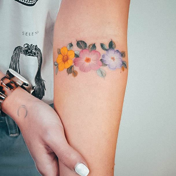 Nice Wildflower Tattoos For Women