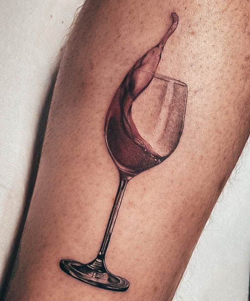 Nice Wine Tattoos For Women