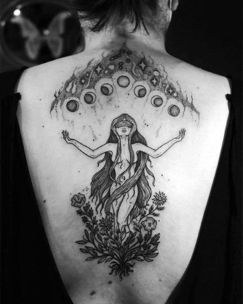 Nice Witch Tattoos For Women