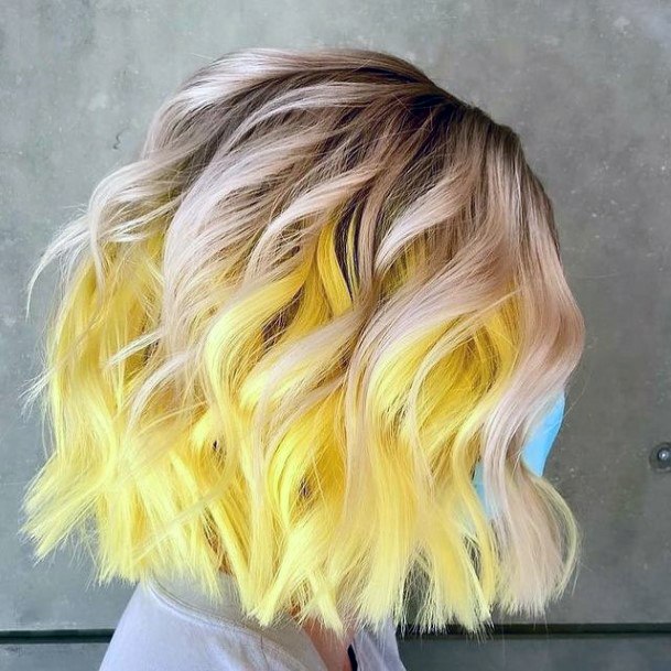 Nice Yellow Ombre Hairstyless For Women