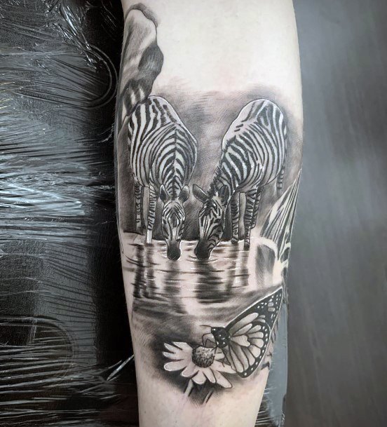 Nice Zebra Tattoos For Women