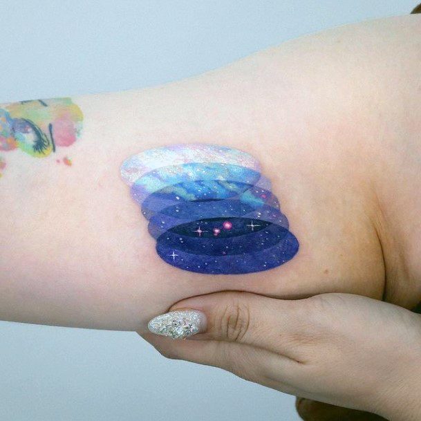 Night Sky Tattoo Design Inspiration For Women