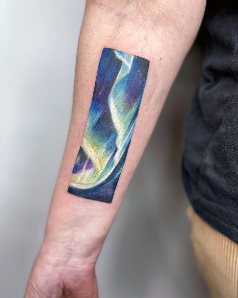 Northern Lights Tattoo Design Inspiration For Women