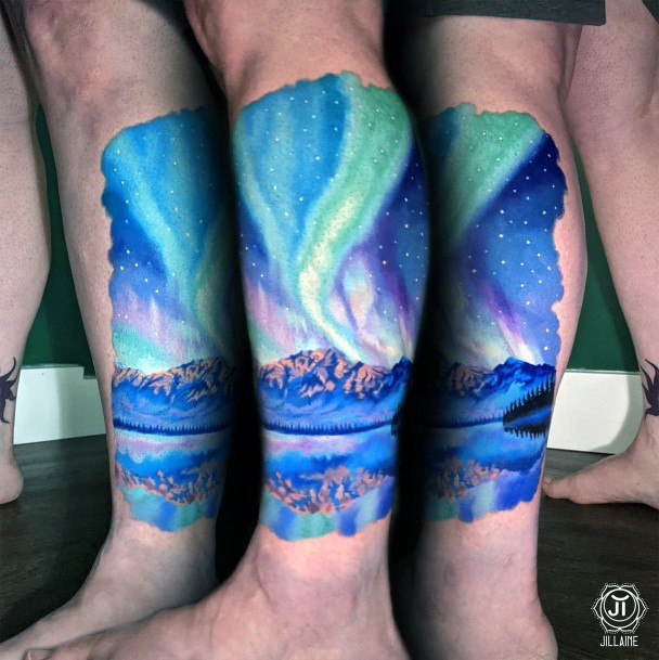 Northern Lights Tattoos For Girls