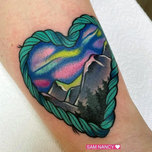 Northern Lights Womens Tattoo Designs