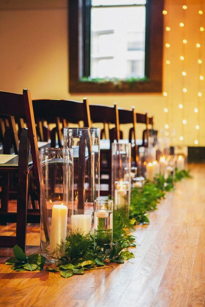 November Wedding Flowers With Candles