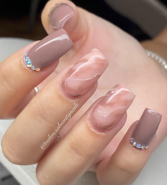 Nude Marble Nail Design Inspiration For Women
