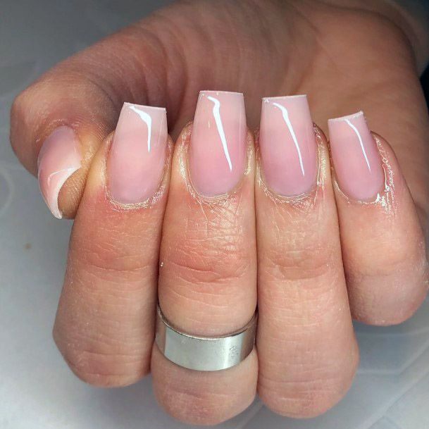 Nude Nails With Square Shape