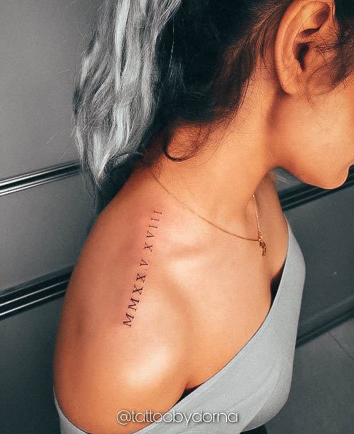 Number Tattoo Design Ideas For Girls