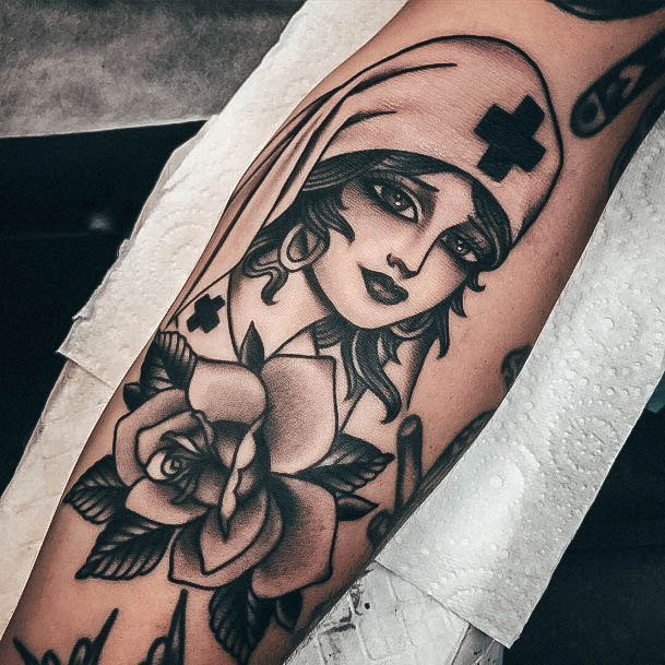 Nurse Tattoo For Ladies