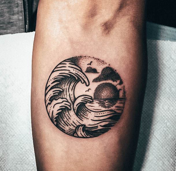 Ocean Tattoo For Ladies