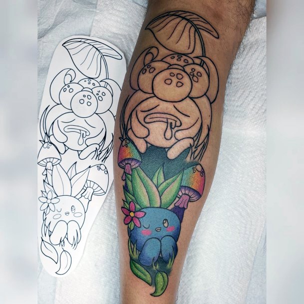 Oddish Tattoo For Ladies