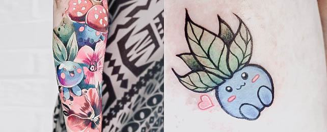 Top 100 Best Oddish Tattoos For Women – Pokemon Design Ideas