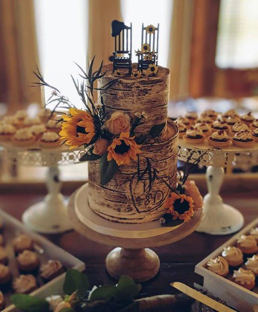 Oh So Good Wedding Cakes Women Sunflowers