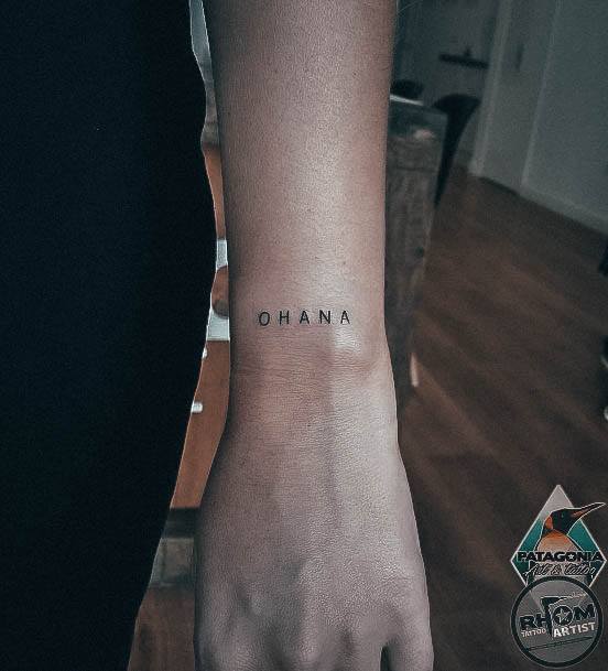 Ohana Tattoo For Ladies