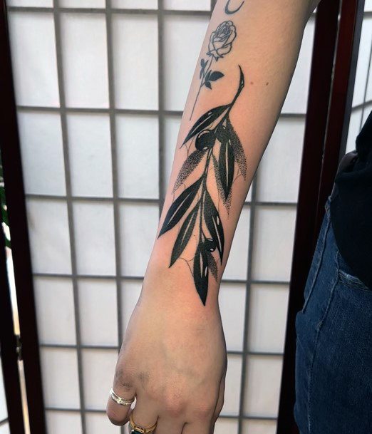 Olive Tree Tattoo For Ladies