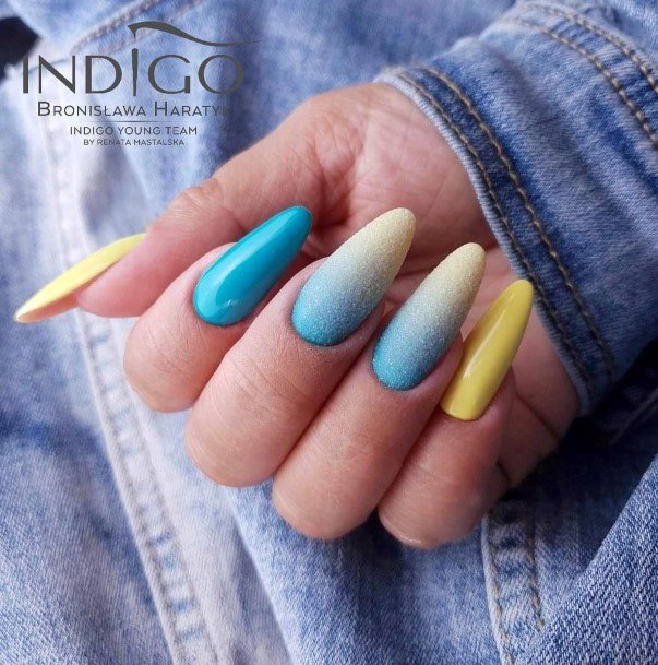 Ombre Girls Nail Ideas