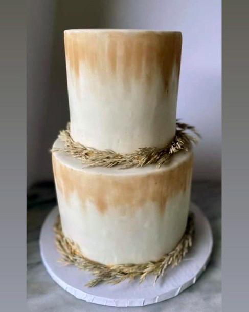 Ombre Rustic Wedding Cake