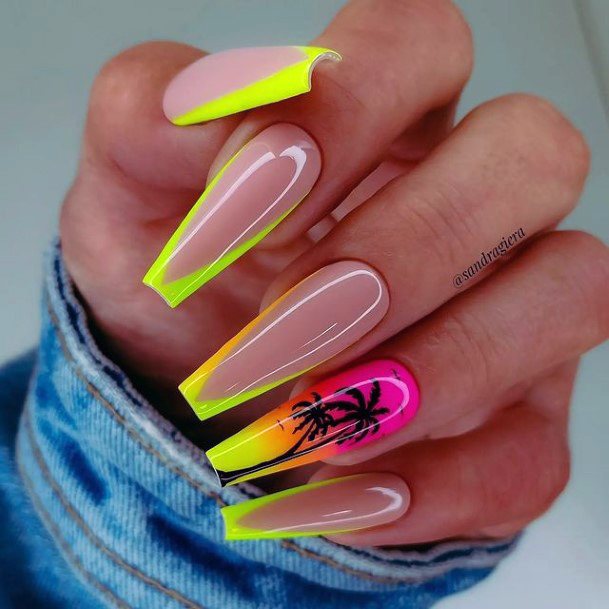 Ombre Summer Nail For Ladies