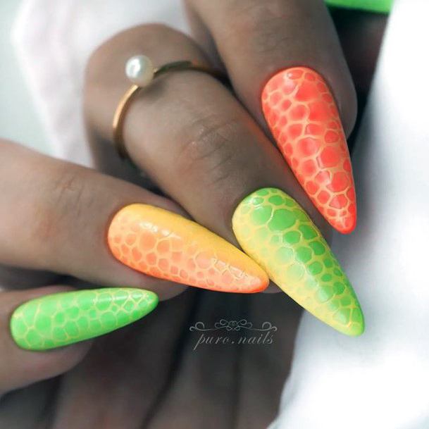 Ombre Summer Womens Feminine Ombre Summer Nails