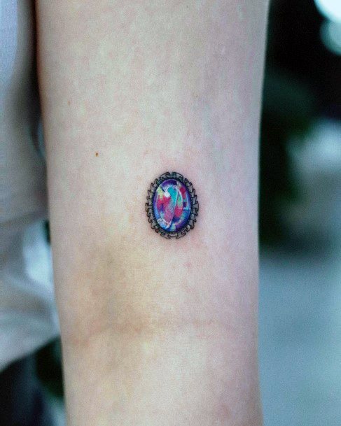 Opal Womens Feminine Opal Tattoos