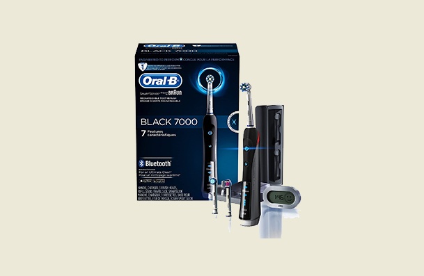 Oral B Pro 7000 Smartseries Black Electronic Power Rechargeable Bluetooth Connectivity Electric Toothbrush For Women
