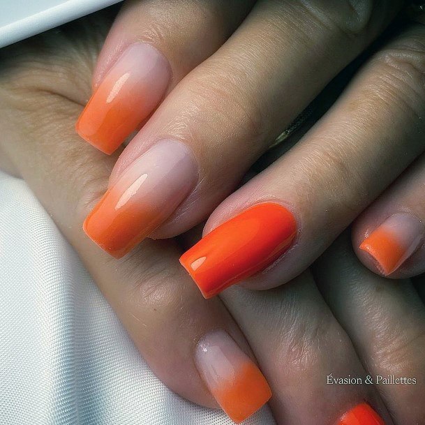 Orange Dress Womens Feminine Orange Dress Nails