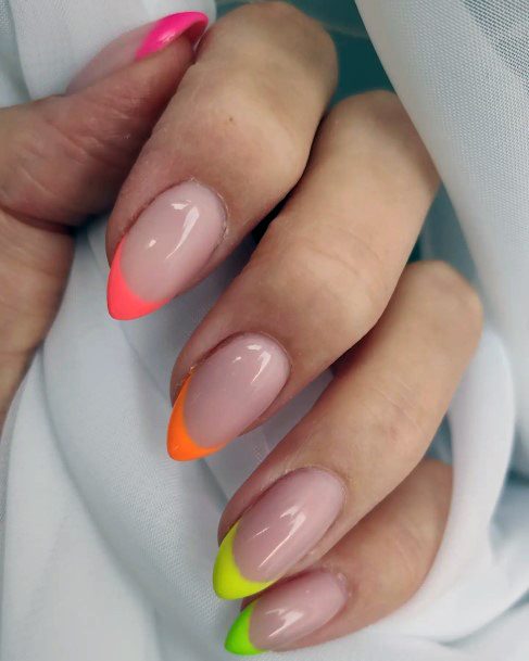 Orange Female Nail Designs