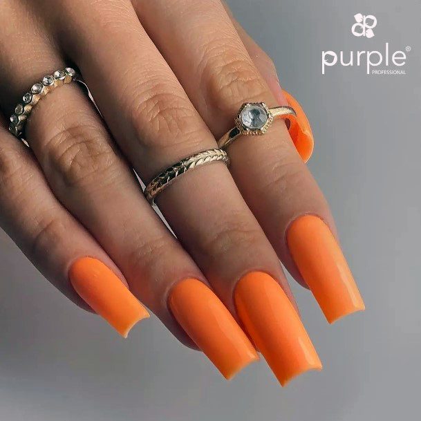 Orange Nail Design Inspiration For Women