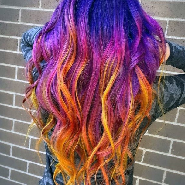 Orange Ombre Hairstyles Design Inspiration For Women