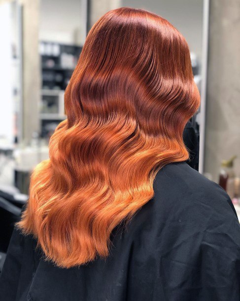 Orange Ombre Hairstyless Feminine Ideas