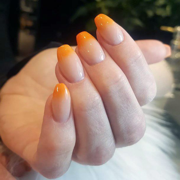 Orange Womens Nail Designs