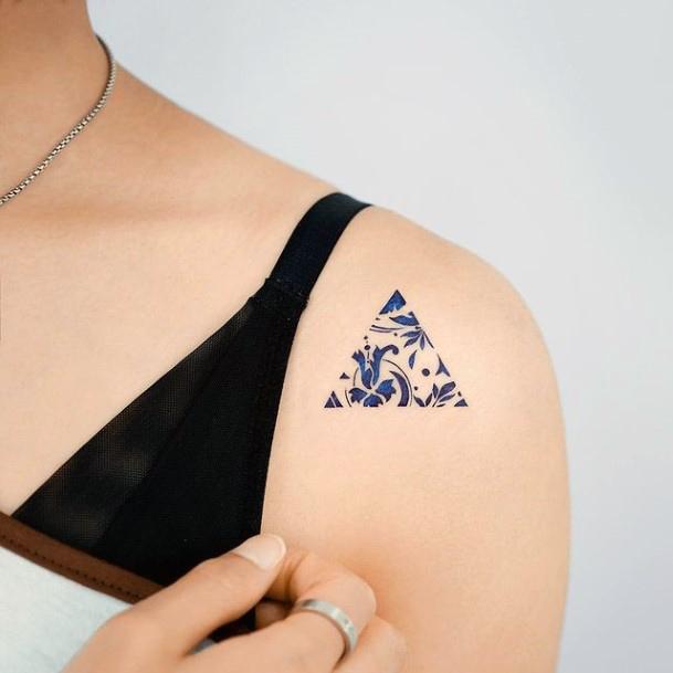 Oriental Plate Porcelain Womens Tattoos